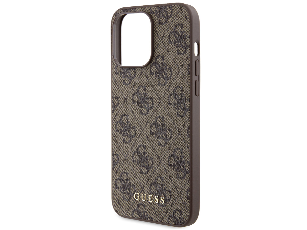 Guess 4G Monogram Case Bruin - iPhone 15 Pro Max hoesje