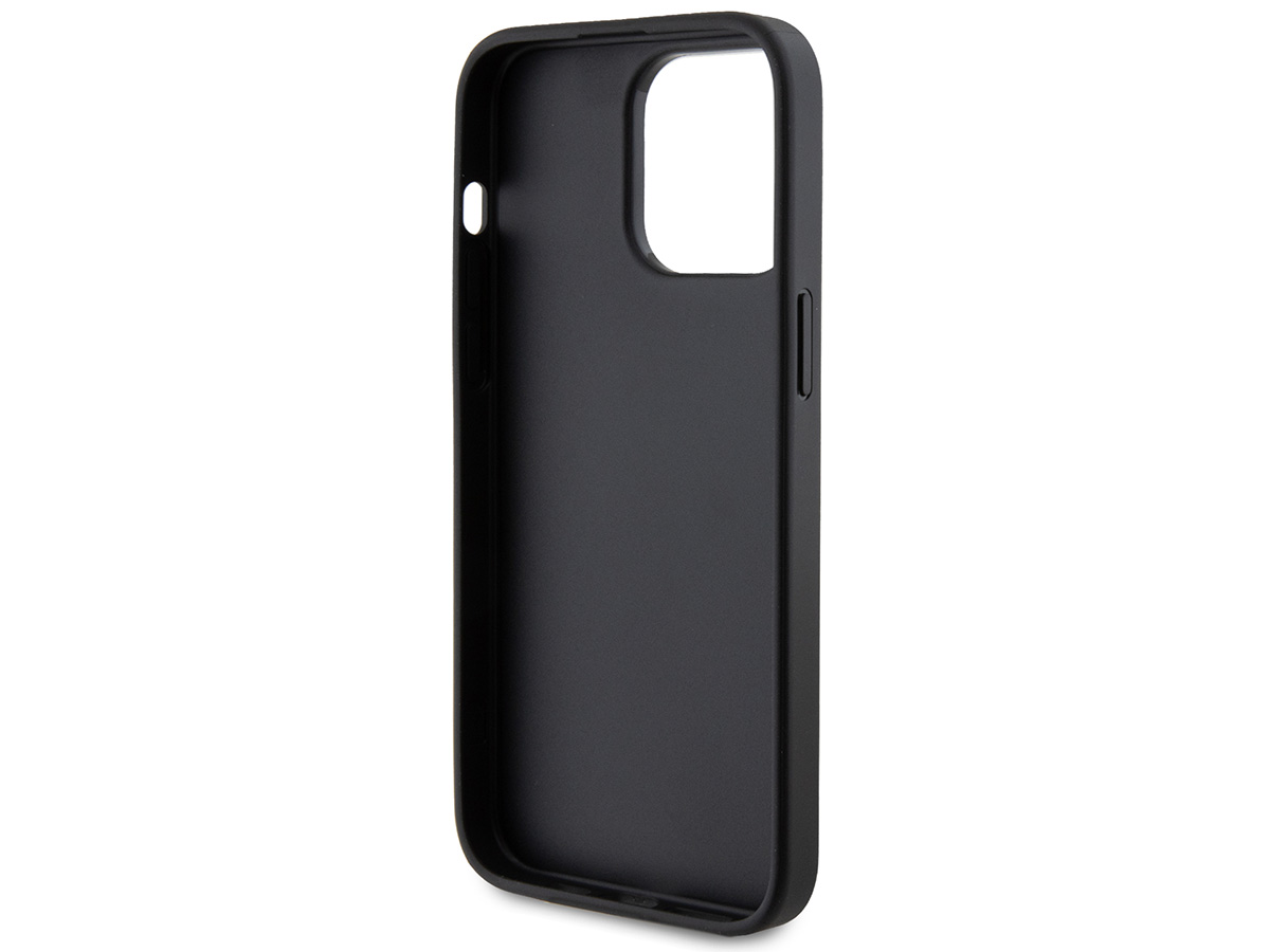 Guess Big 4G Glitter Case Zwart - iPhone 15 Pro Max hoesje