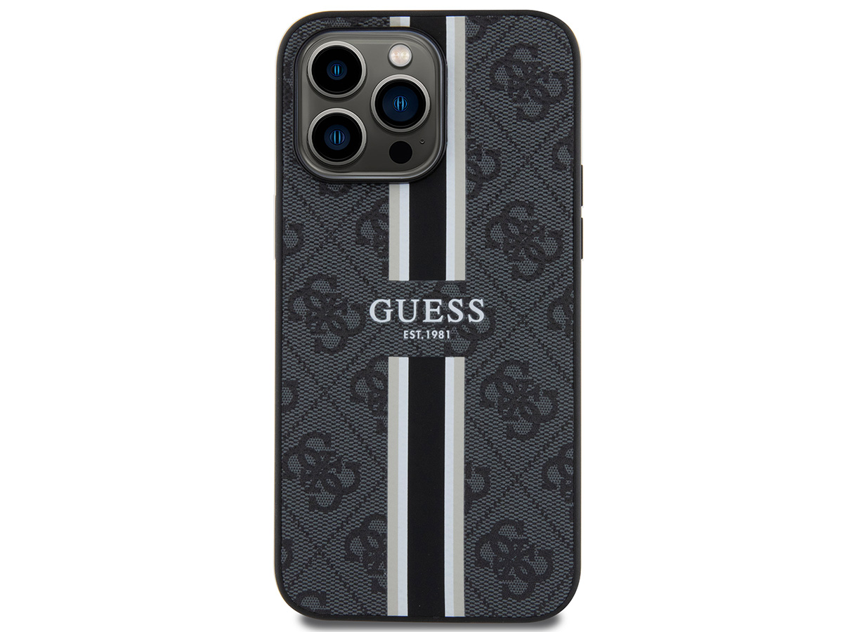 Guess College Monogram Case Grijs - iPhone 15 Pro Max hoesje