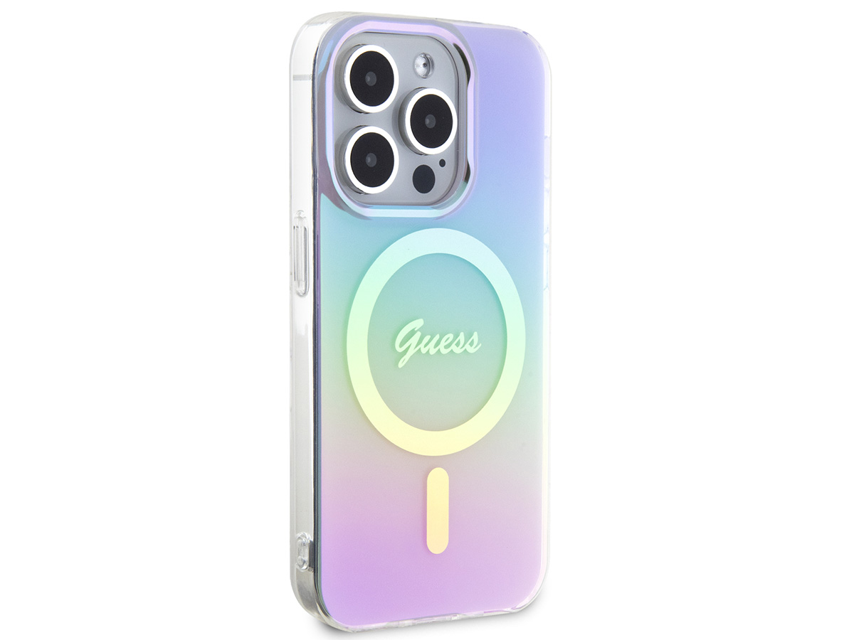 Guess Rainbow MagSafe TPU Case - iPhone 15 Pro Max hoesje