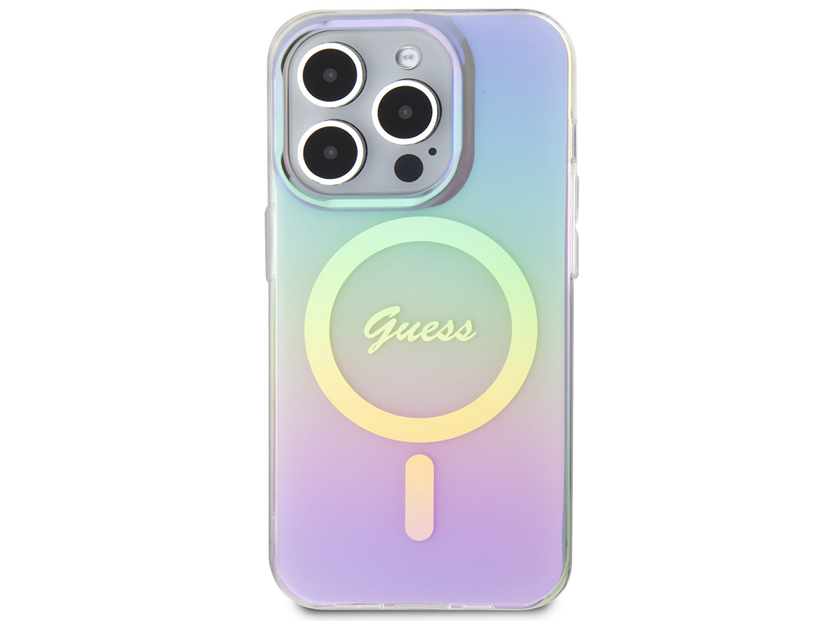 Guess Rainbow MagSafe TPU Case - iPhone 15 Pro Max hoesje