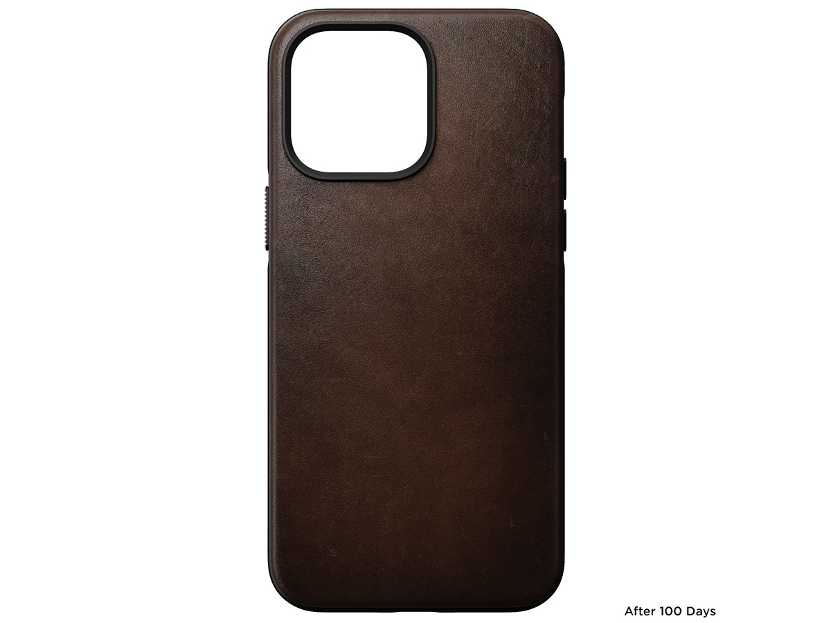 Nomad Modern Leather Case Bruin - iPhone 15 Pro Max hoesje