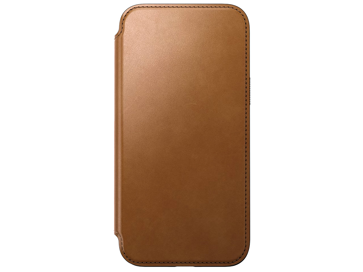 Nomad Modern Leather Folio Cognac - iPhone 15 Pro Max hoesje