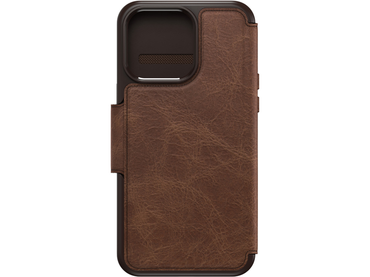 Otterbox Strada Leather MagSafe Folio Bruin - iPhone 15 Pro Max hoesje