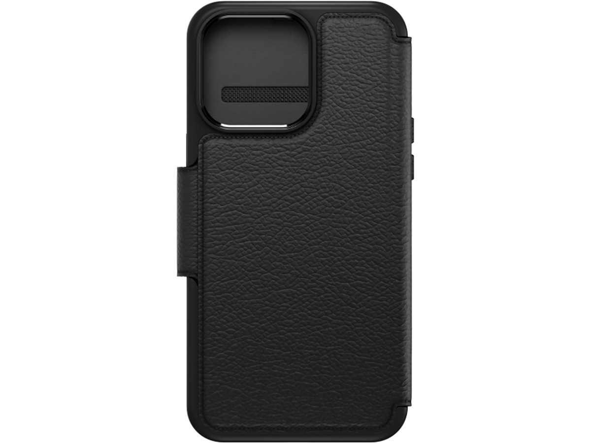 Otterbox Strada Leather MagSafe Folio Zwart - iPhone 15 Pro Max hoesje