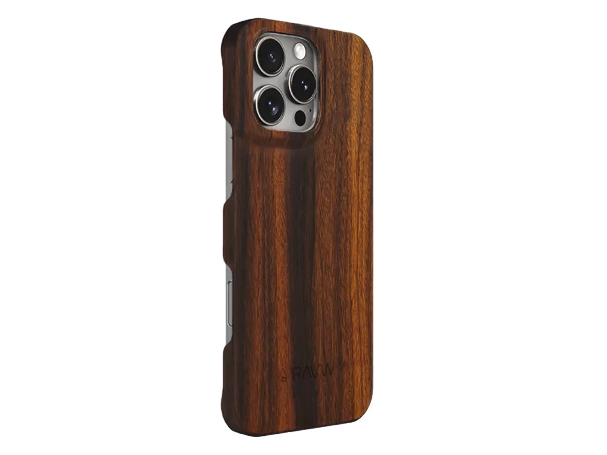 RAUW Slim Case 0,7mm Palissander - Houten iPhone 15 Pro Max hoesje