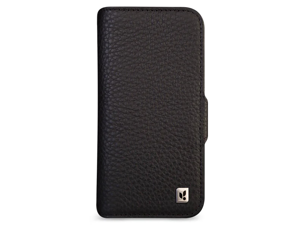 Vaja 2in1 Wallet Leather Case MagSafe Zwart - iPhone 15 Pro Max Hoesje Leer