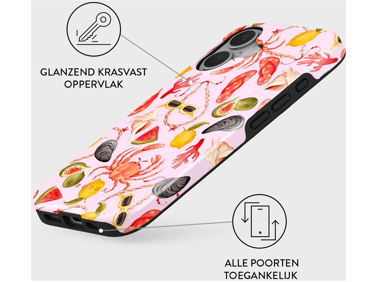 Burga Tough Case Bajo El Sol - Rugged Fashionable iPhone 16 Hoesje