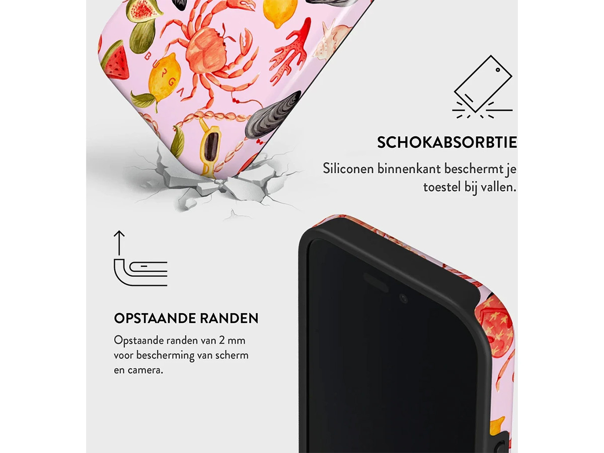 Burga Tough Case Bajo El Sol - Rugged Fashionable iPhone 16 Hoesje