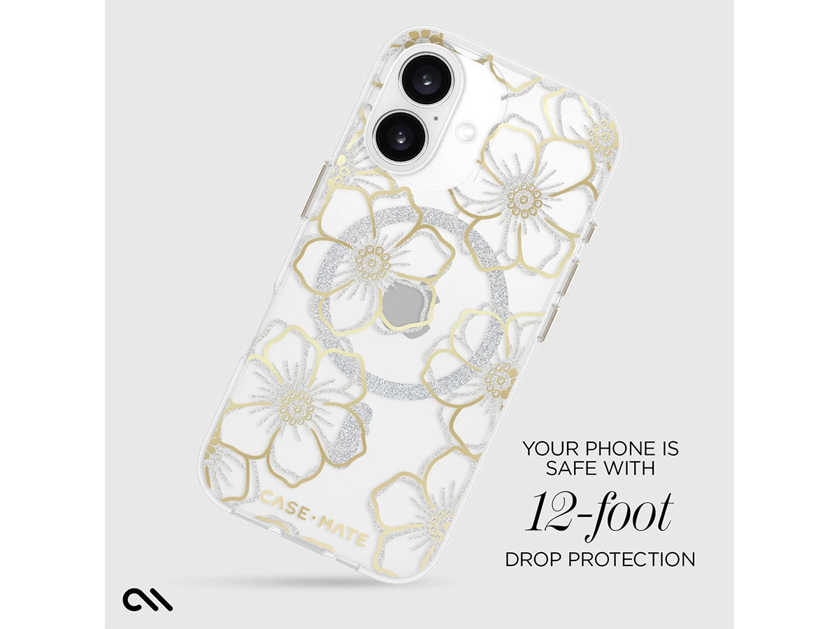 Case-Mate Floral Gems MagSafe Case - iPhone 16 hoesje