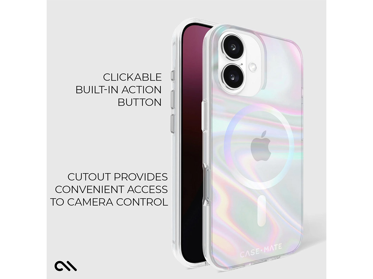 Case-Mate Soap Bubble MagSafe Case - iPhone 16 hoesje
