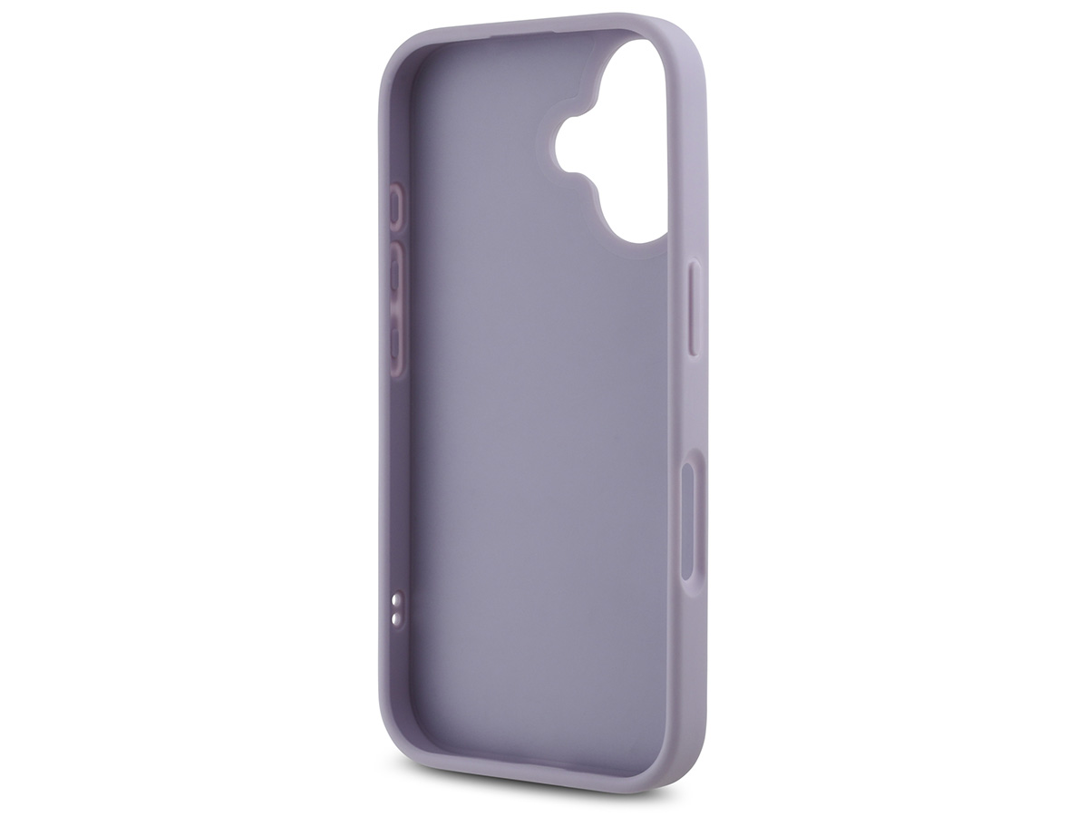 Guess Diamond Quilted Puffer Case Lila Paars - iPhone 16 hoesje