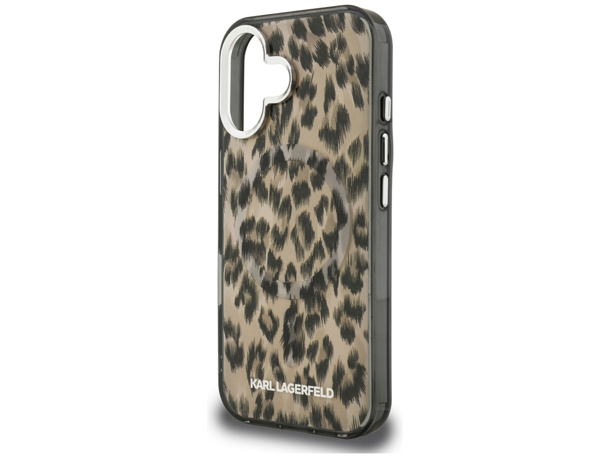 Karl Lagerfeld Leopard MagSafe Case - iPhone 16 hoesje