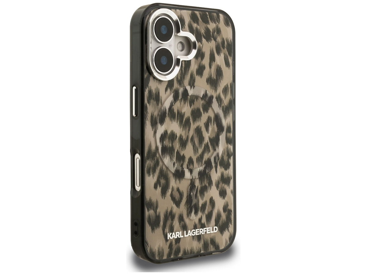Karl Lagerfeld Leopard MagSafe Case - iPhone 16 hoesje