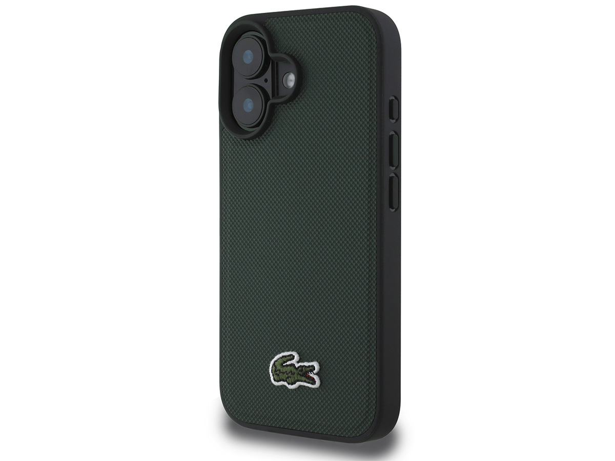 Lacoste Petit Piqué MagSafe Case Donkergroen - iPhone 16 hoesje