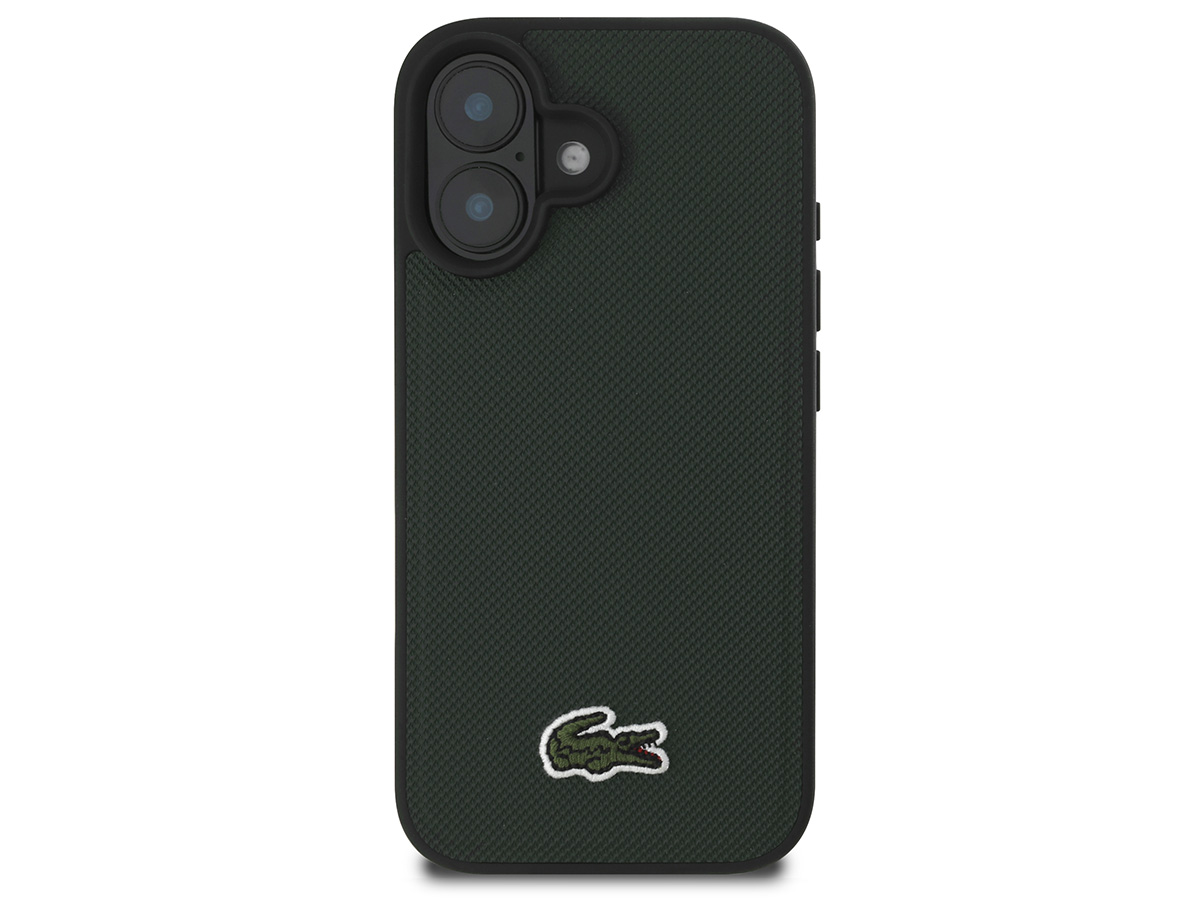 Lacoste Petit Piqué MagSafe Case Donkergroen - iPhone 16 hoesje