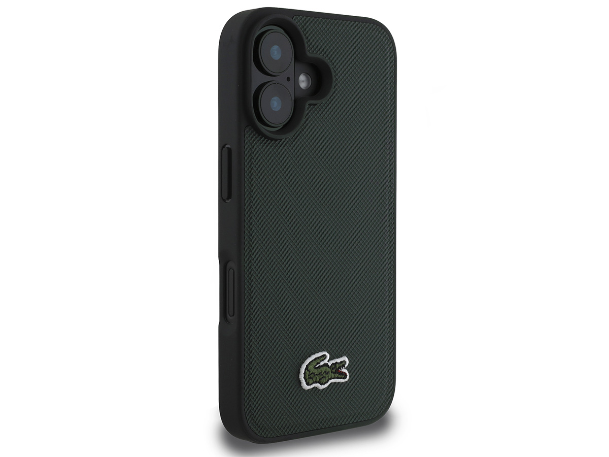 Lacoste Petit Piqué MagSafe Case Donkergroen - iPhone 16 hoesje