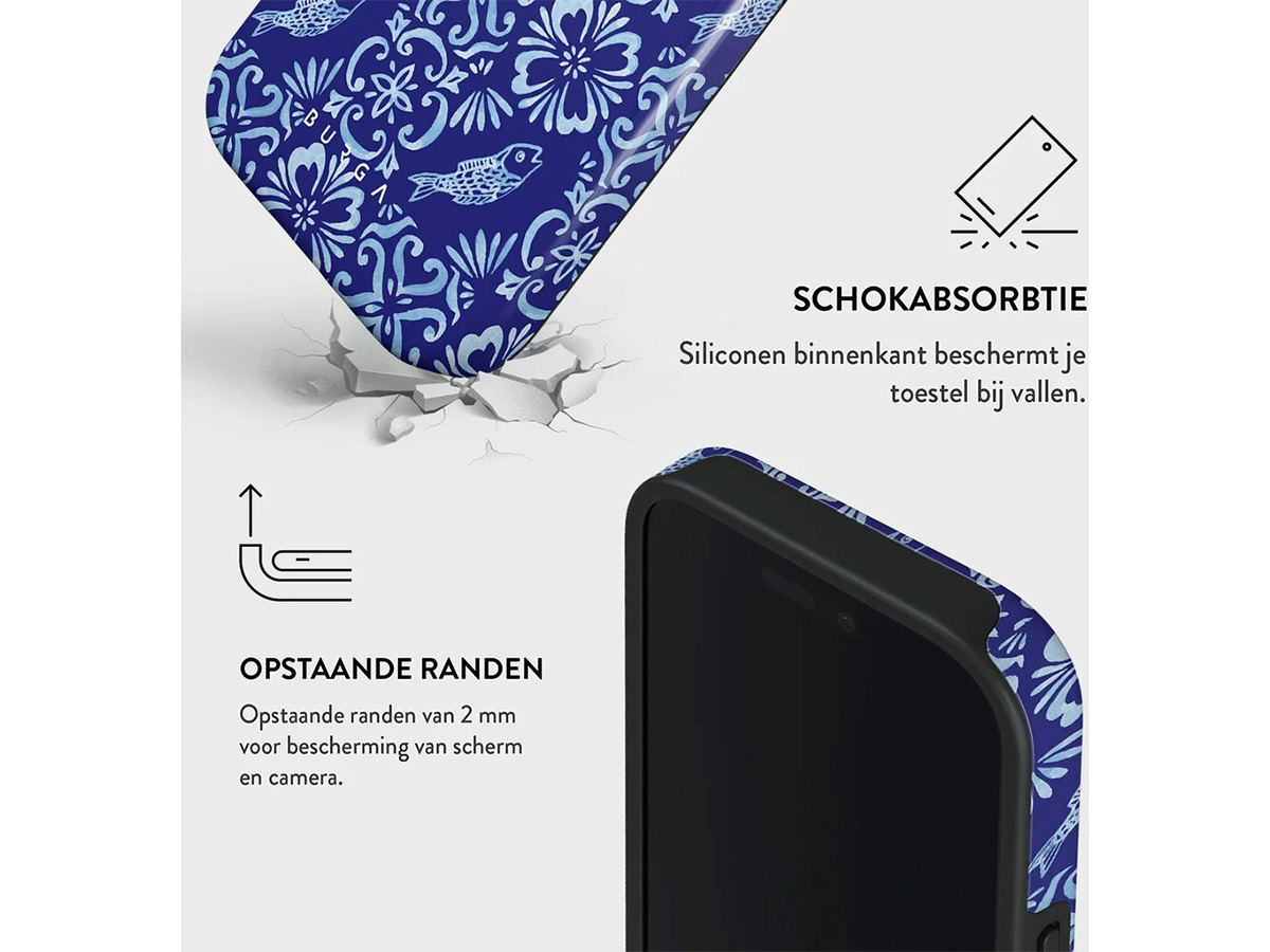 Burga Tough Case Lisboa - Rugged Fashionable iPhone 16 Pro Hoesje