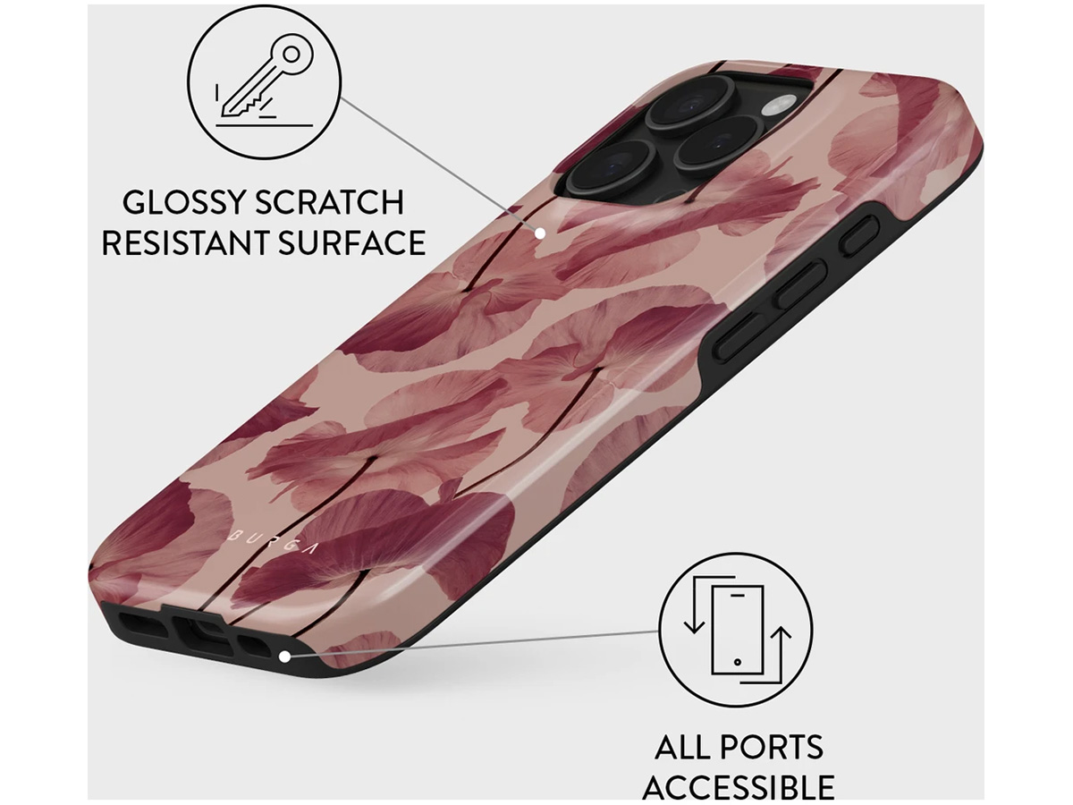 Burga Tough Case Tender Kiss - Rugged Fashionable iPhone 16 Pro Hoesje