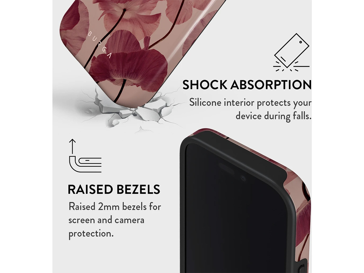 Burga Tough Case Tender Kiss - Rugged Fashionable iPhone 16 Pro Hoesje