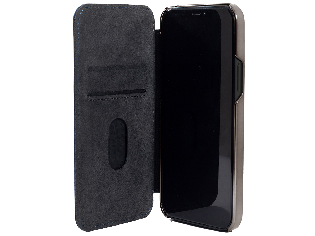 Greenwich Blake MagSafe Leather Folio Portofino Blue - iPhone 16 Pro Hoesje