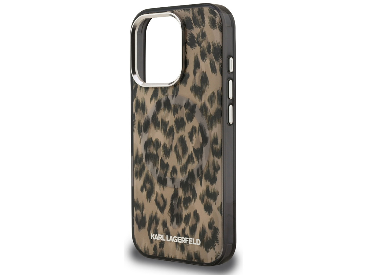 Karl Lagerfeld Leopard MagSafe Case - iPhone 16 Pro hoesje