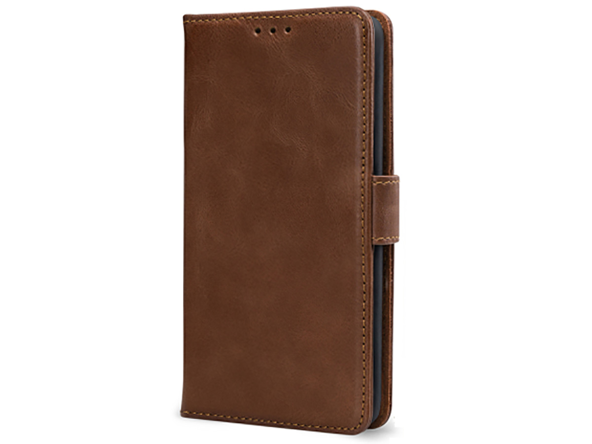 Mobilize Leather Wallet Bruin - iPhone 16e Hoesje Leer