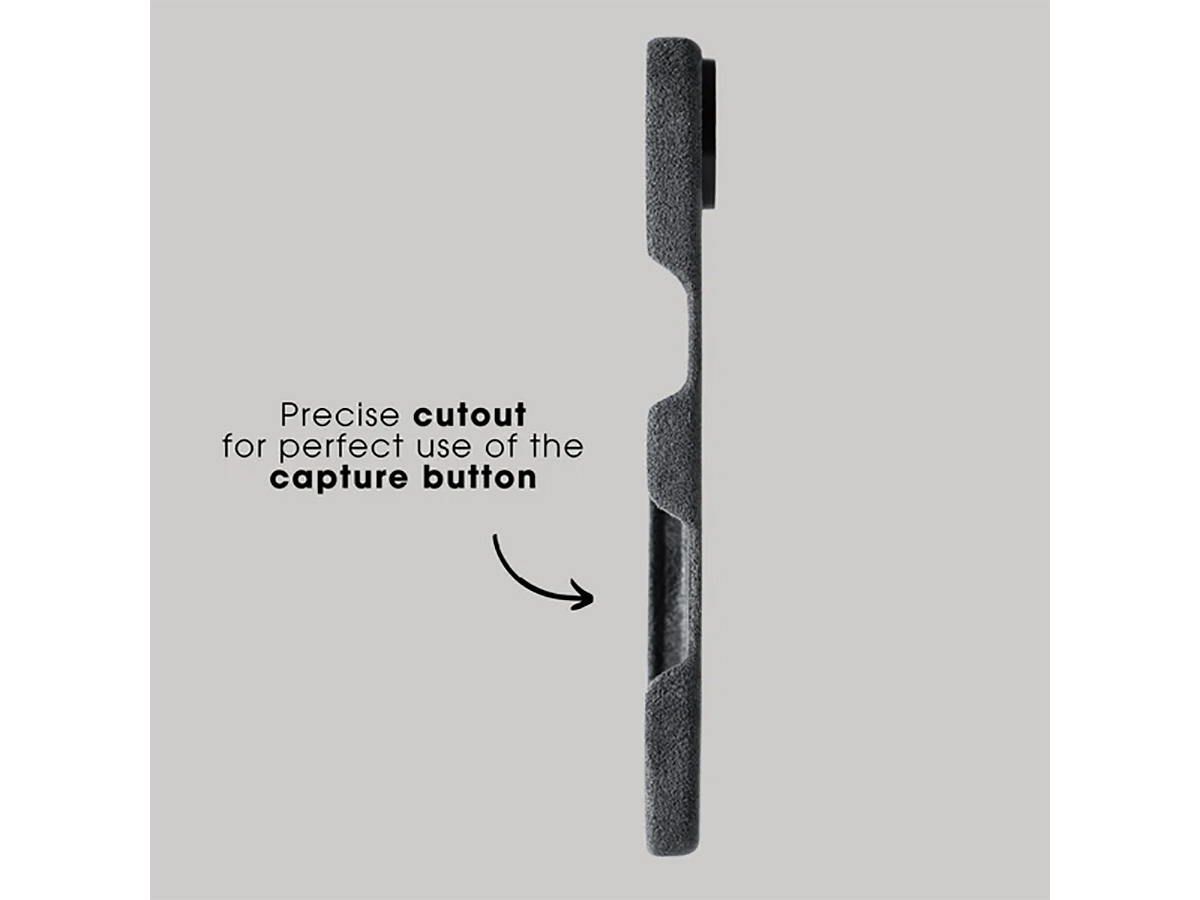 Alcanside Alcantara iPhone 17 Air hoesje MagSafe Case - Space Grey