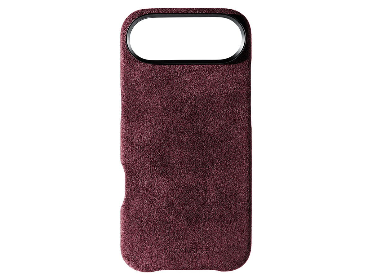 Alcanside Alcantara iPhone 17 Air hoesje MagSafe Case - Wine Red