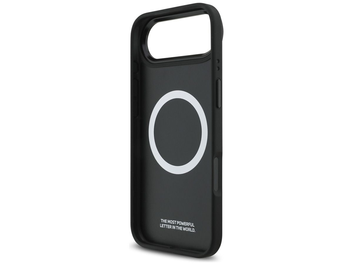 BMW M iPhone 17 Air hoesje - Perforated PU Case met MagSafe Zwart