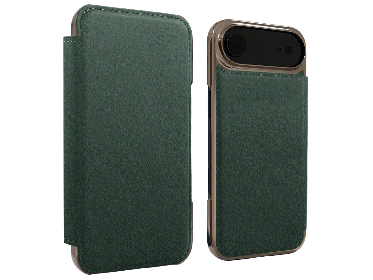 Greenwich Blake Leather Folio Buckingham Green - iPhone 17 Air Hoesje