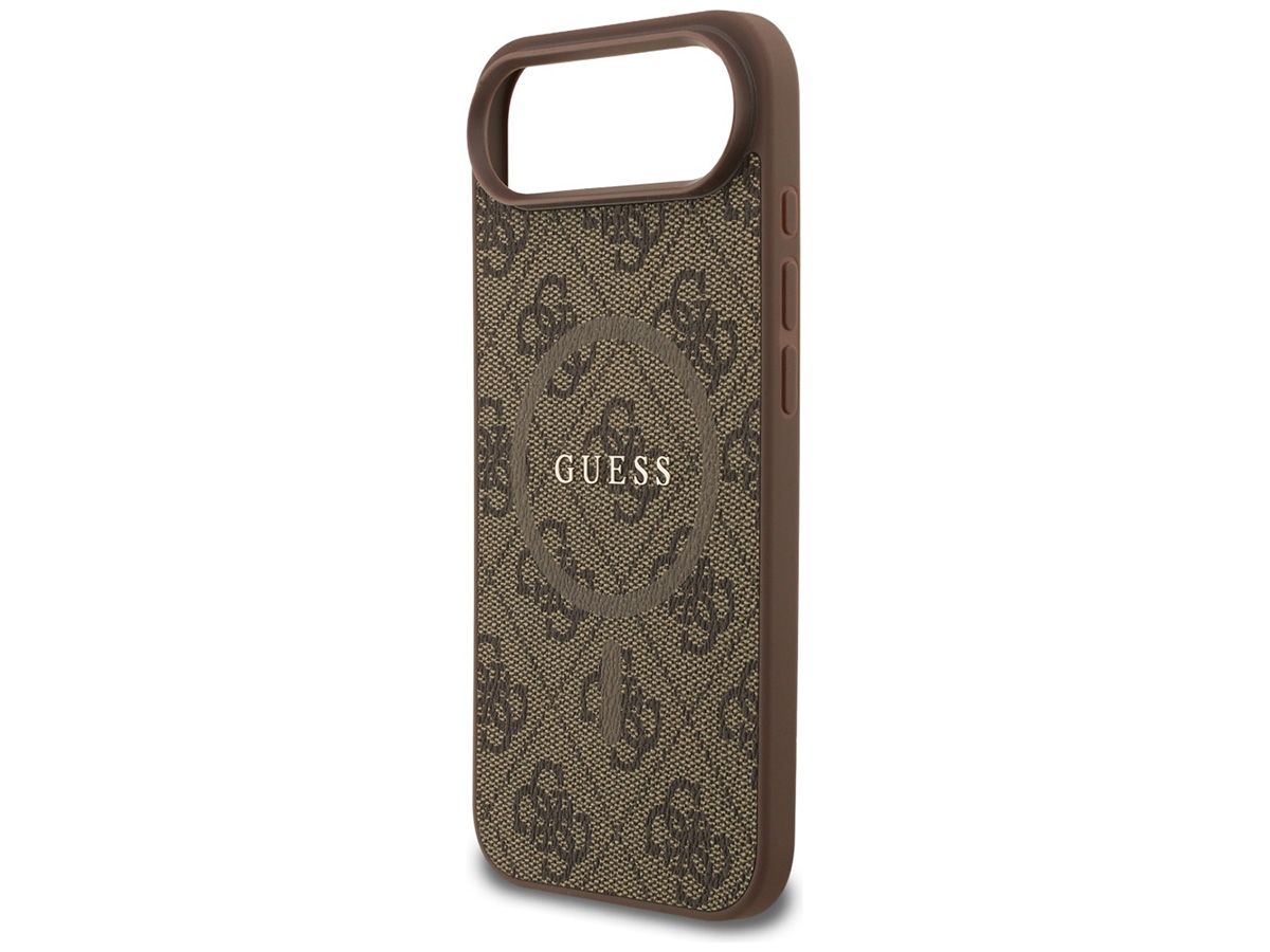 Guess Monogram iPhone 17 Air hoesje - MagSafe Case Bruin
