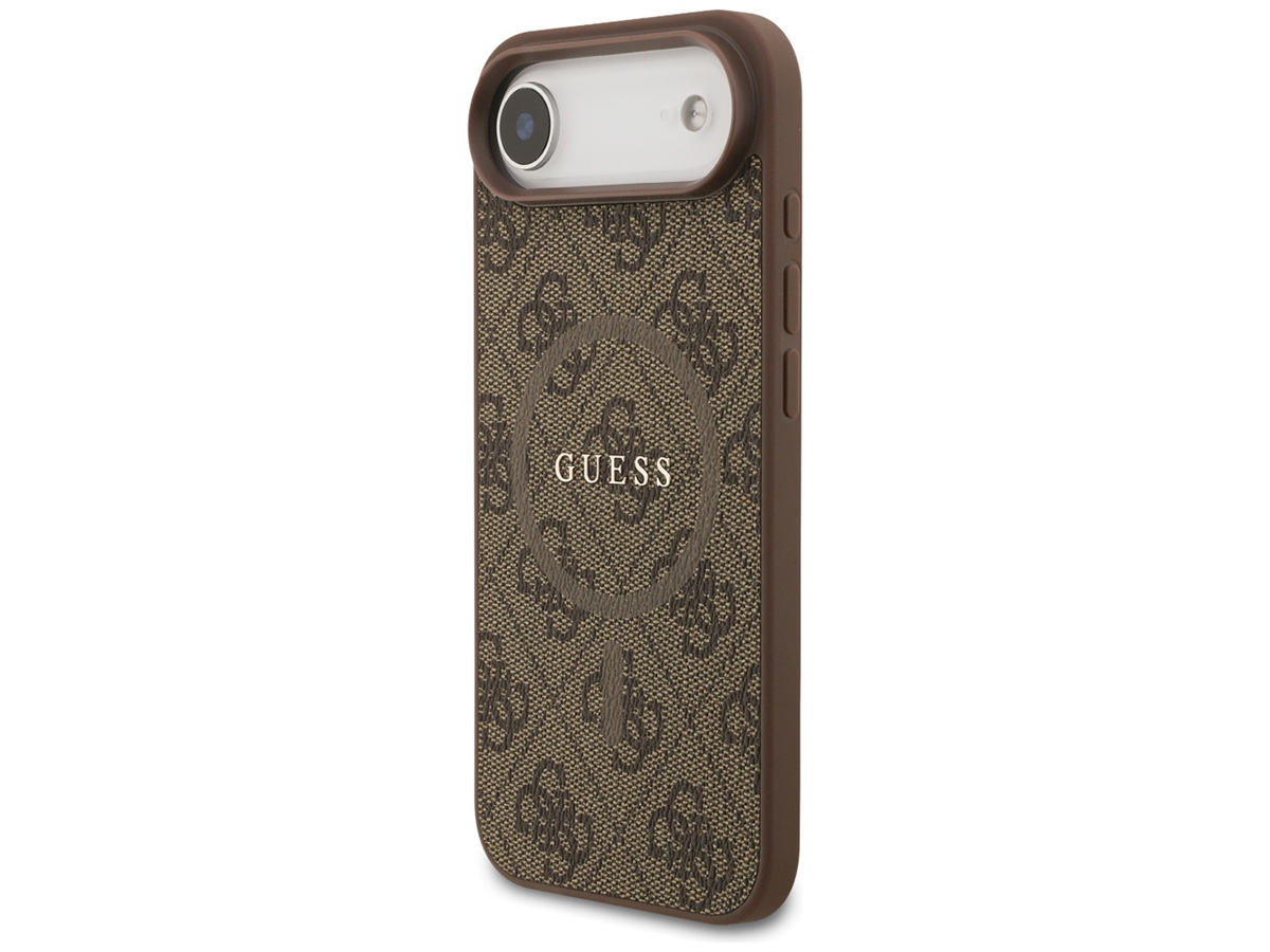 Guess Monogram iPhone 17 Air hoesje - MagSafe Case Bruin