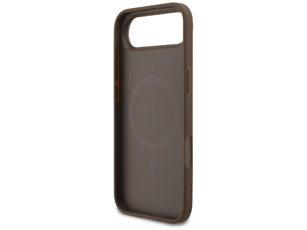 Guess Monogram iPhone 17 Air hoesje - MagSafe Case Bruin