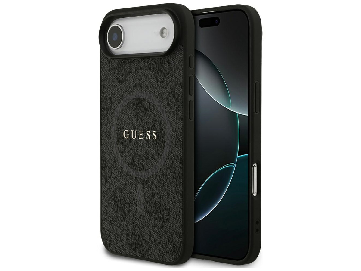 Guess Monogram iPhone 17 Air hoesje - MagSafe Case Grijs