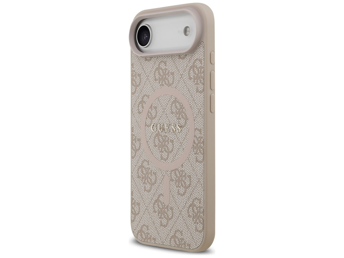 Guess Monogram iPhone 17 Air hoesje - MagSafe Case Roze