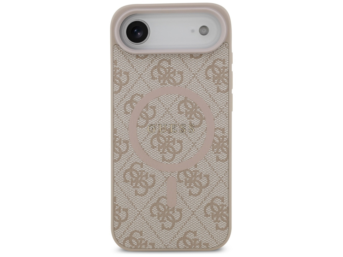 Guess Monogram iPhone 17 Air hoesje - MagSafe Case Roze