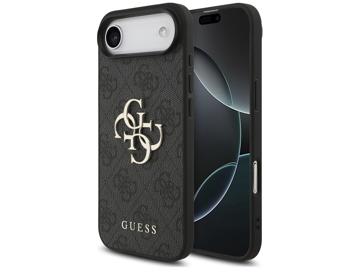 Guess Big 4G Monogram iPhone 17 Air hoesje MagSafe Case Grijs