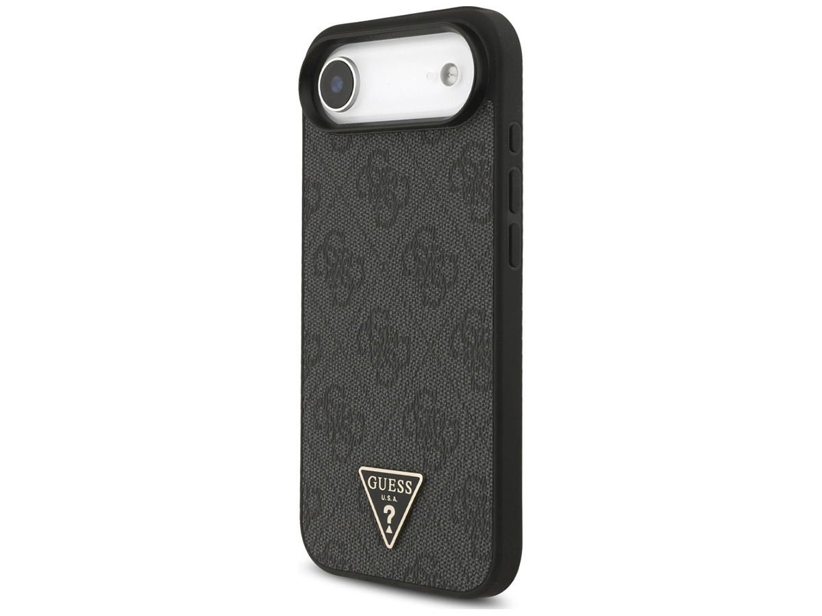 Guess Triangle Wristlet Monogram MagSafe Case Grijs - iPhone 17 Air hoesje
