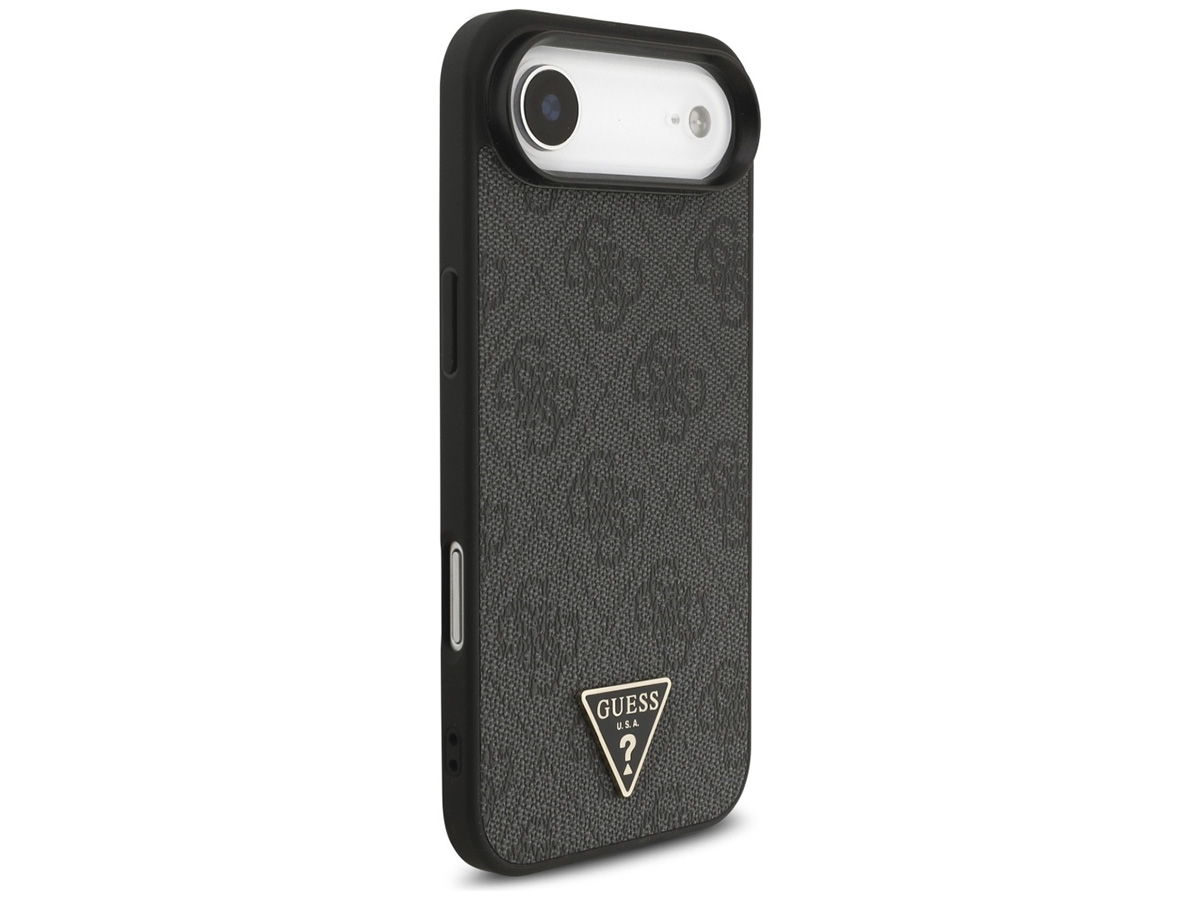 Guess Triangle Wristlet Monogram MagSafe Case Grijs - iPhone 17 Air hoesje