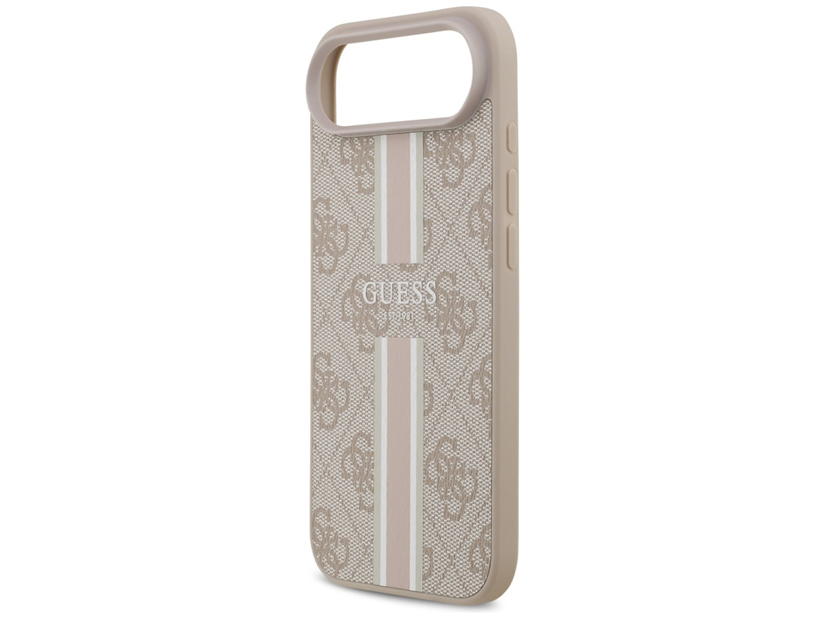Guess Varsity Monogram MagSafe Case Roze - iPhone 17 Air hoesje