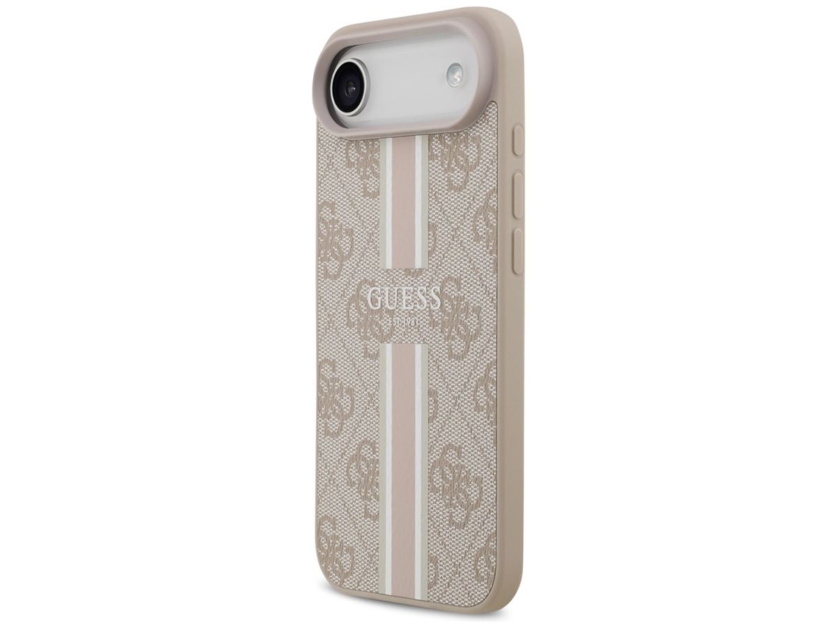 Guess Varsity Monogram MagSafe Case Roze - iPhone 17 Air hoesje