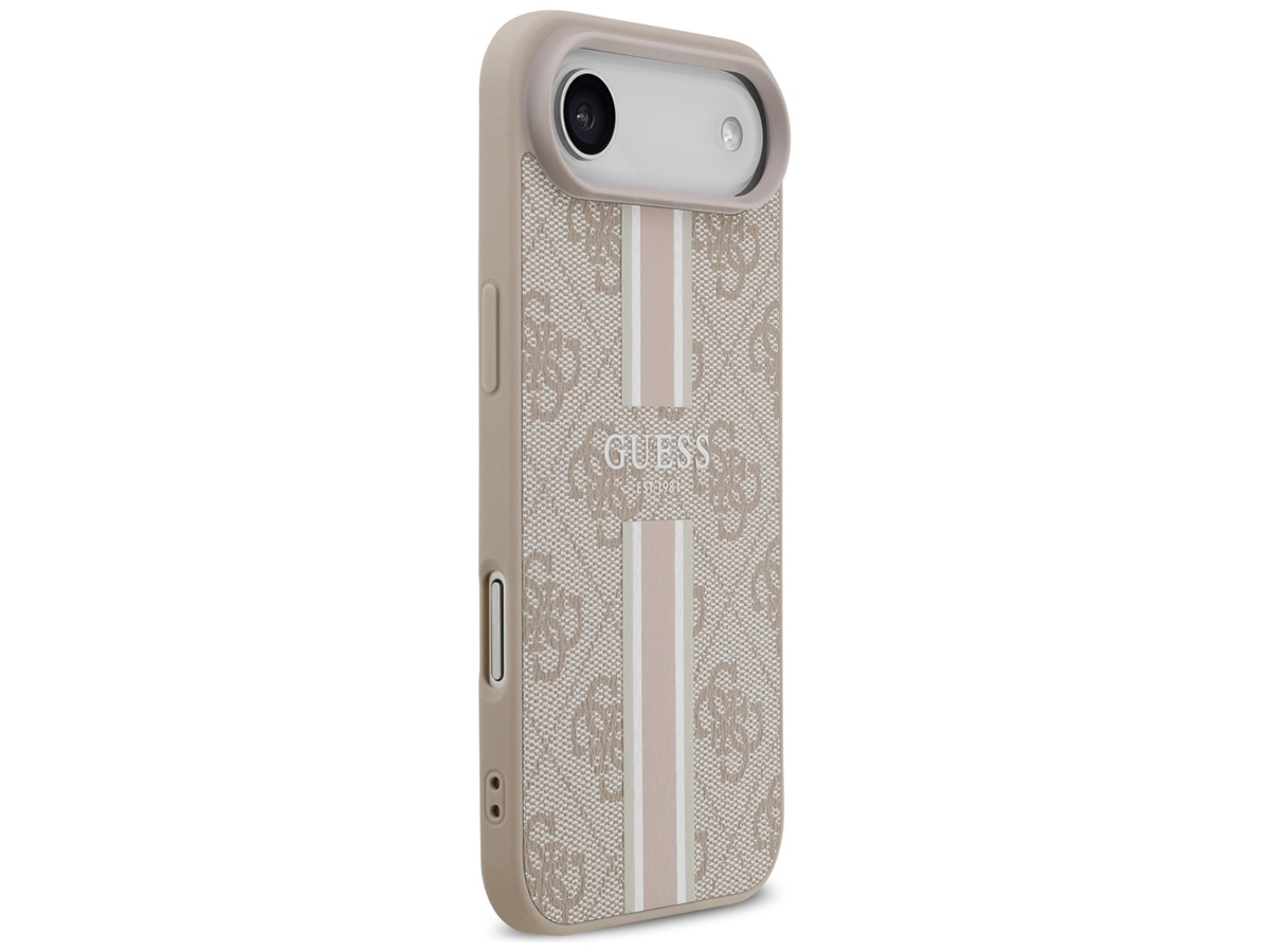 Guess Varsity Monogram MagSafe Case Roze - iPhone 17 Air hoesje
