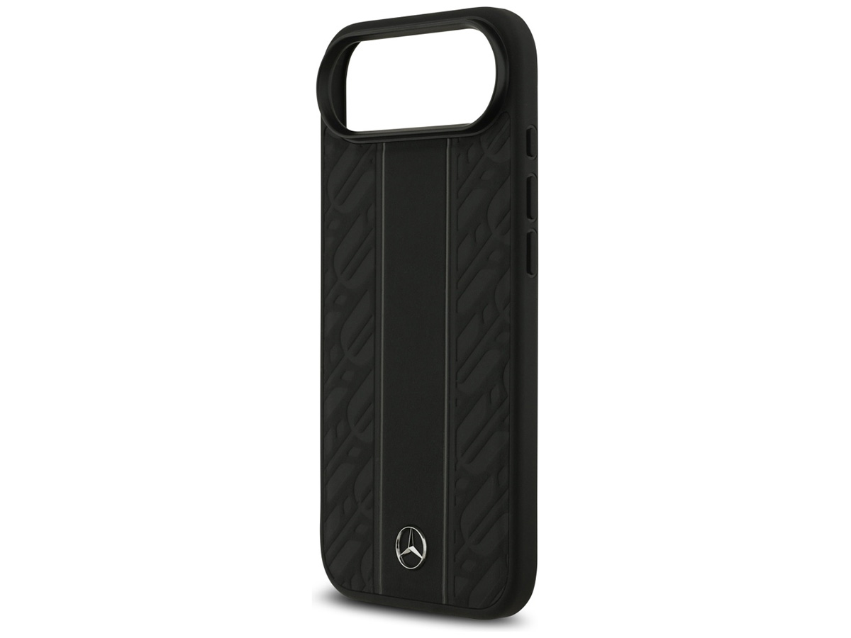 Mercedes-Benz iPhone 17 Air hoesje - Leaves Leather Case MagSafe Zwart