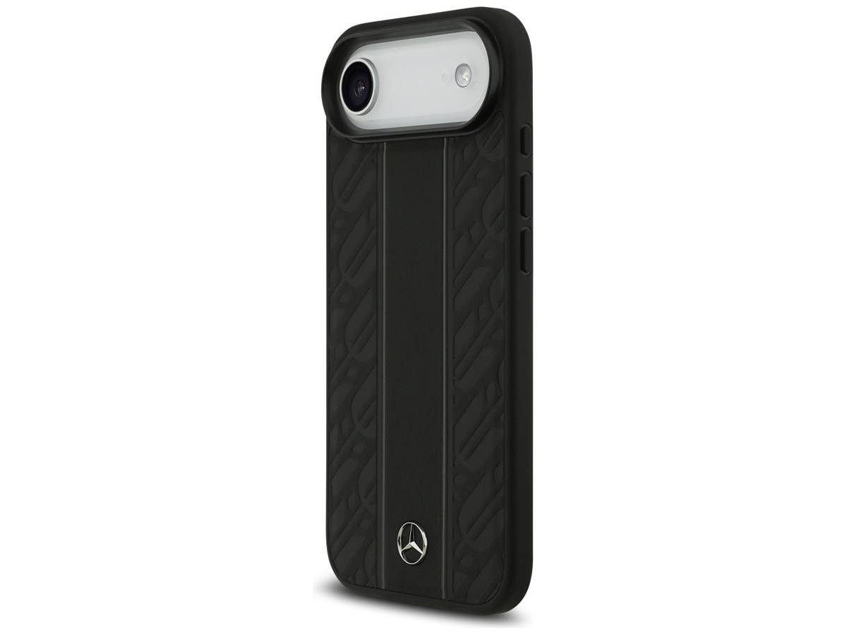 Mercedes-Benz iPhone 17 Air hoesje - Leaves Leather Case MagSafe Zwart