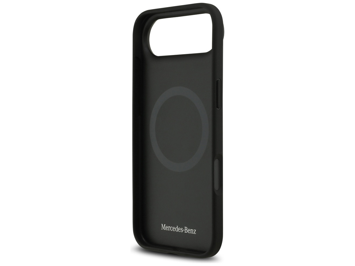 Mercedes-Benz iPhone 17 Air hoesje - Leaves Leather Case MagSafe Zwart