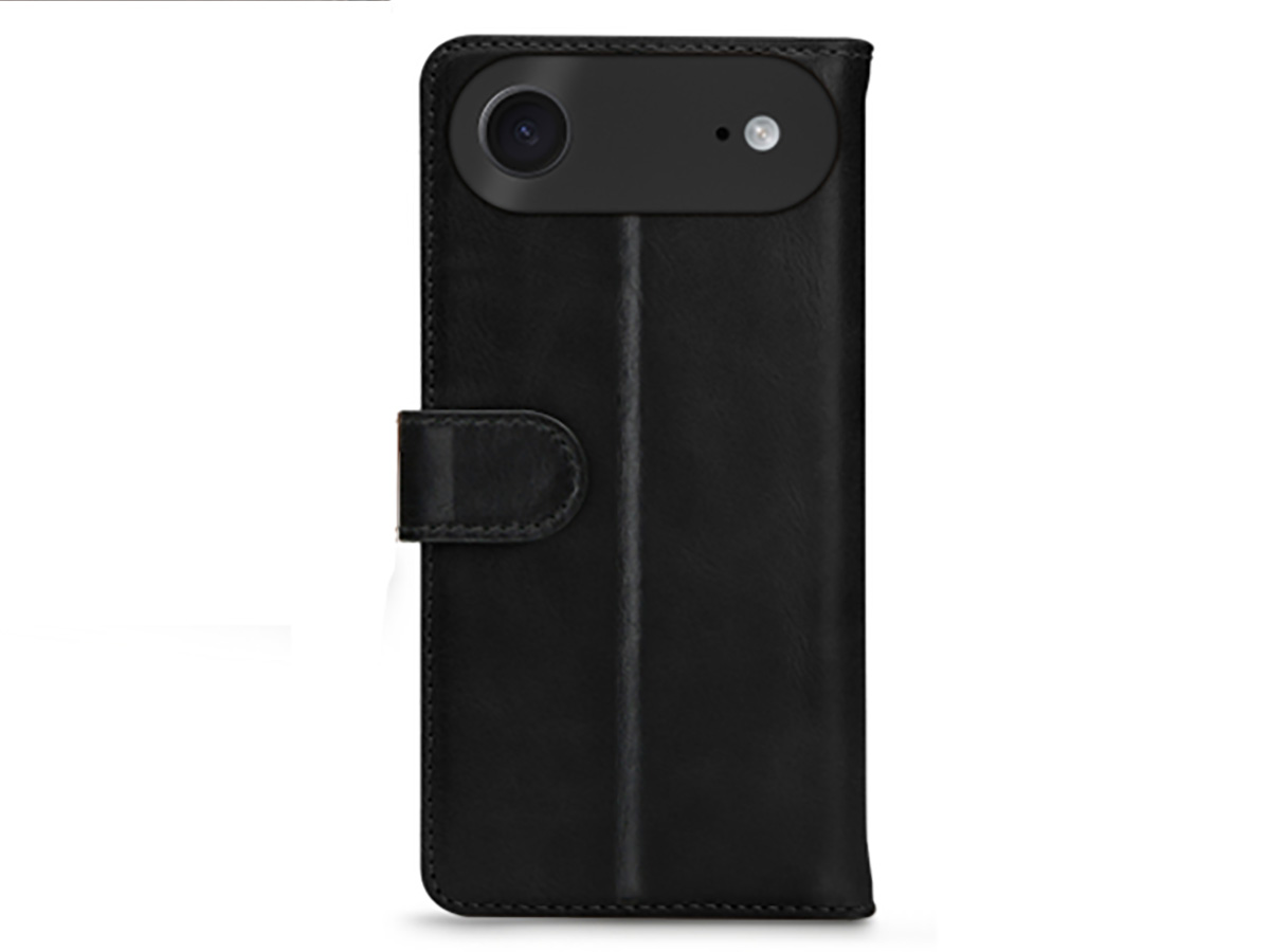 Mobilize Leather Wallet Zwart - iPhone 17 Air Hoesje Leer