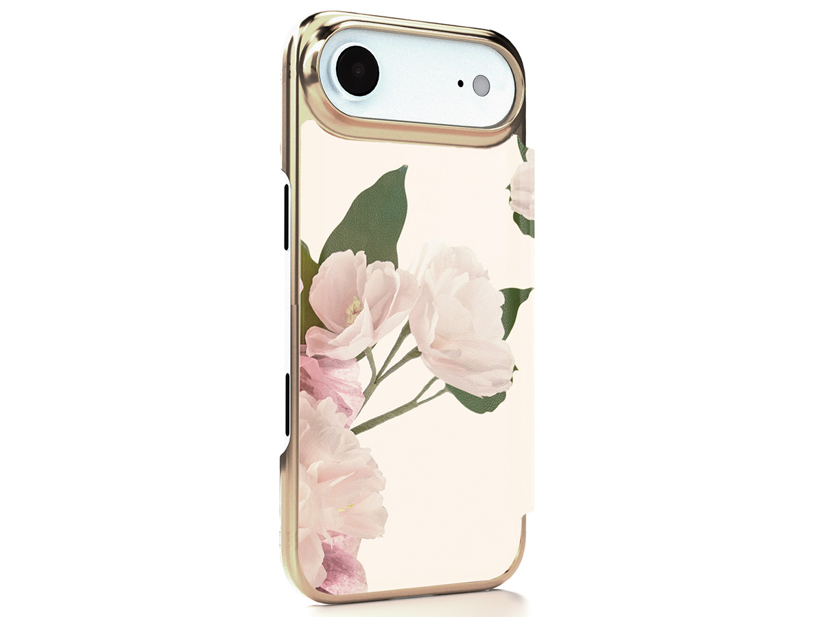 Ted Baker Flower Placement Mirror Folio Case - iPhone 17 Air Hoesje