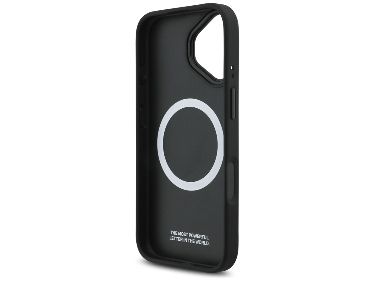 BMW M Tricolor iPhone 17 hoesje - Perforated Leather Case met MagSafe