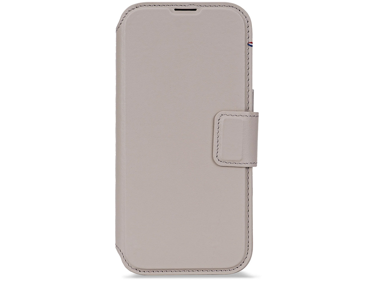 Decoded Leather Detachable Wallet Case Beige - iPhone 17 hoesje